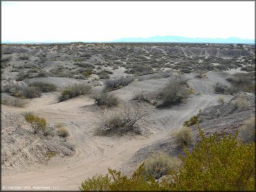 Terrain example at Hot Well Dunes OHV Area