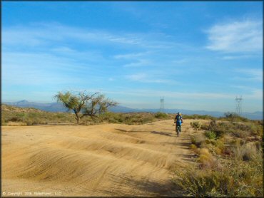 Kawasaki KX Motorbike at Desert Vista OHV Area Trail