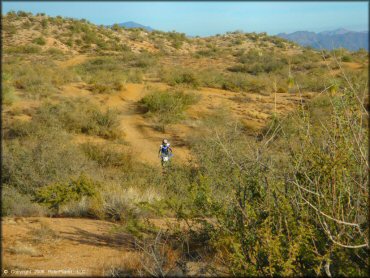 Kawasaki KX Motorcycle at Desert Vista OHV Area Trail