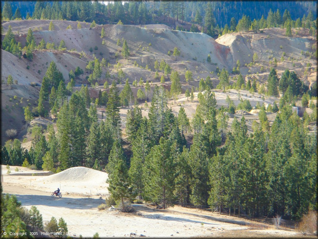 Honda CRF Dirt Bike at Leviathan Recreation Area Trail