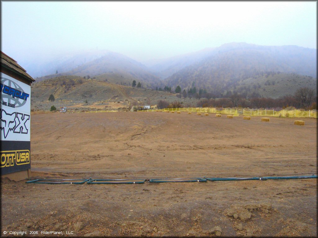 A trail at Honey Lake Motocross Park Track