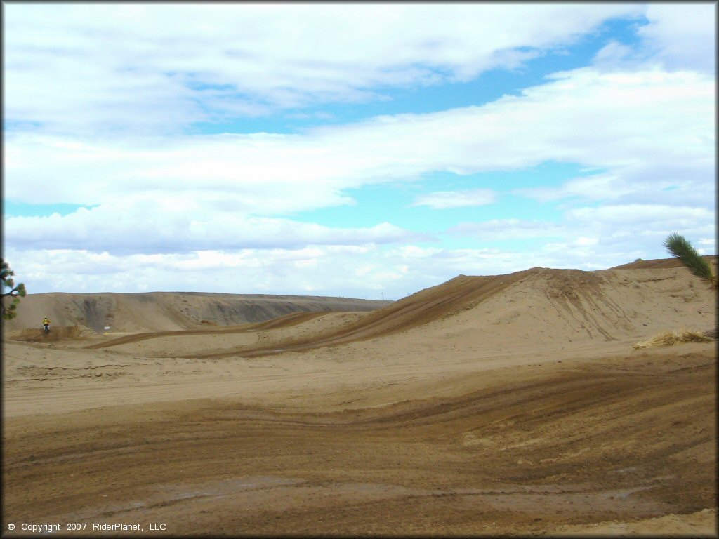 Terrain example at Adelanto Motorplex Track