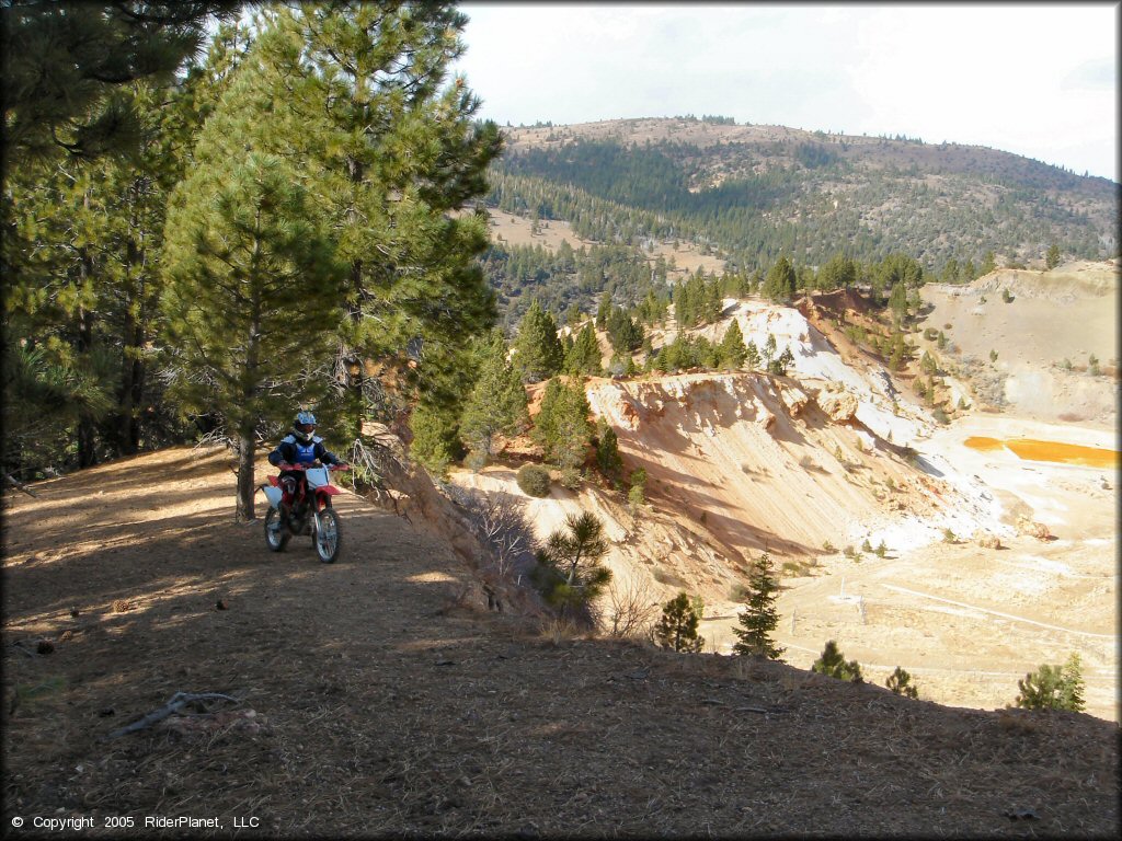 Honda CRF Motorcycle at Leviathan Recreation Area Trail