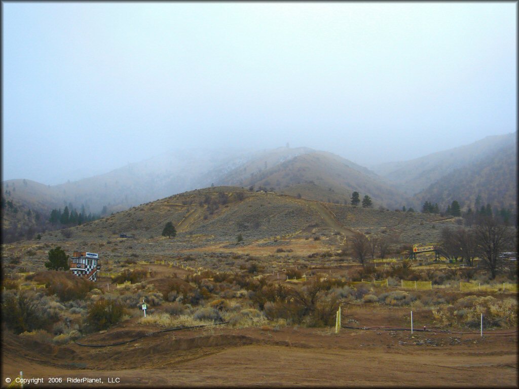 Scenic view of Honey Lake Motocross Park Track