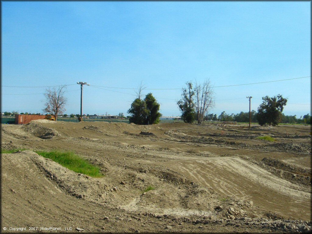 Terrain example at Hanford Fairgrounds Track