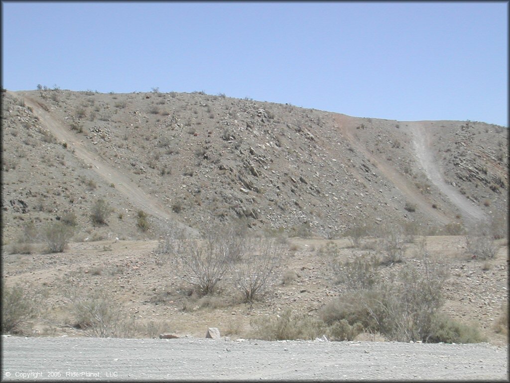 Example of terrain at Stoddard Valley OHV Area Trail