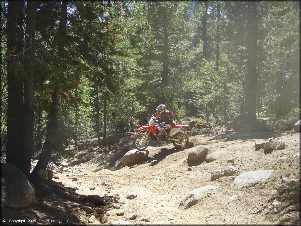 Honda CRF Dirt Bike at Lower Blue Lake Trail