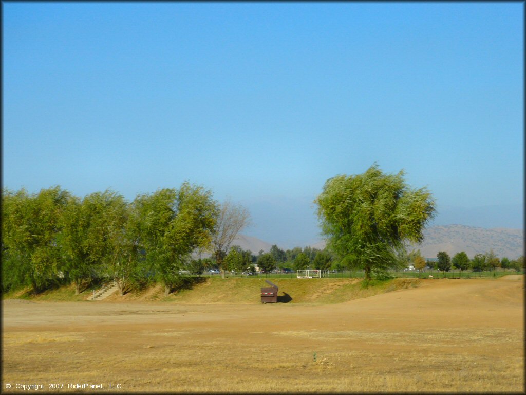 RV Trailer Staging Area and Camping at Porterville OHV Park Track