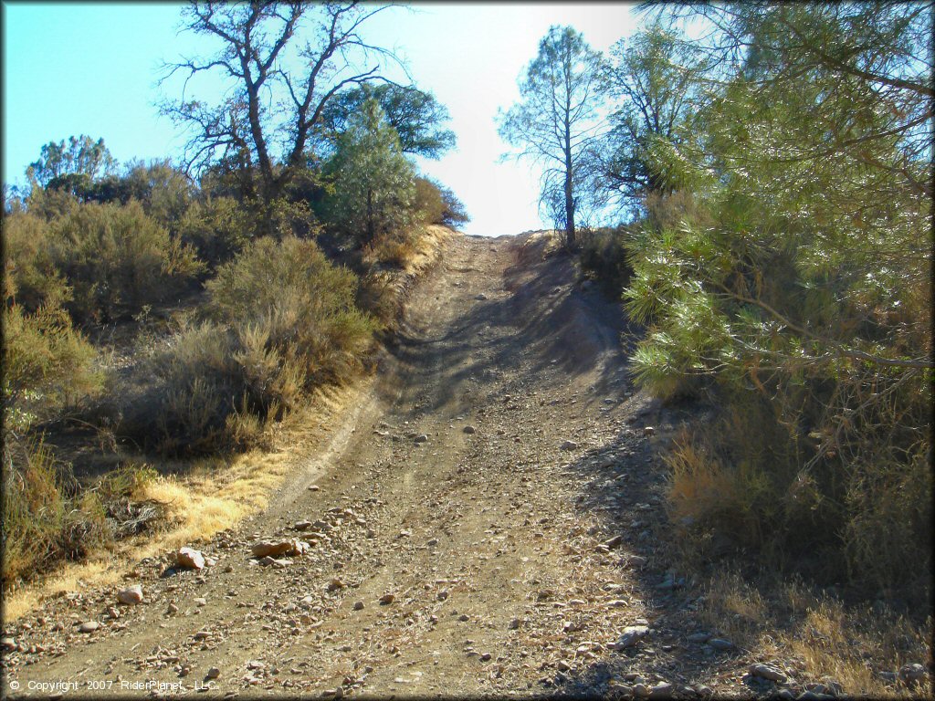 Example of terrain at Frank Raines OHV Park Trail