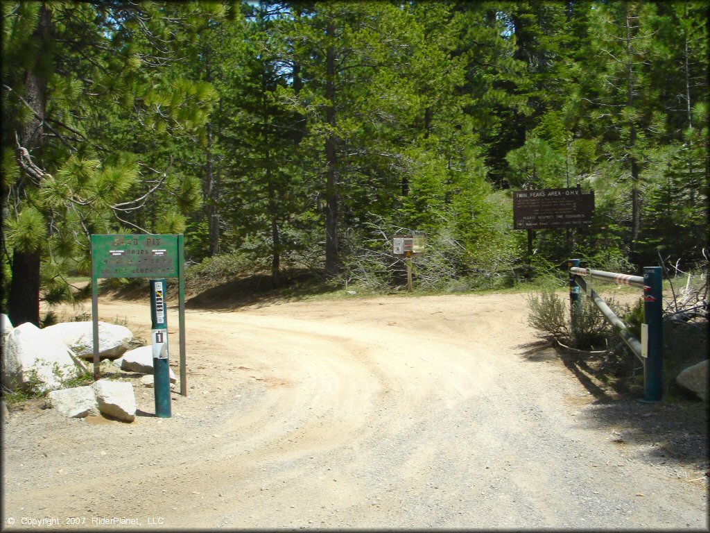 Terrain example at Twin Peaks And Sand Pit Trail