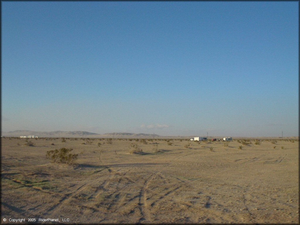 RV Trailer Staging Area and Camping at Superstition Mountain OHV Area