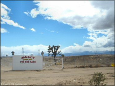 RV Trailer Staging Area and Camping at Adelanto Motorplex Track