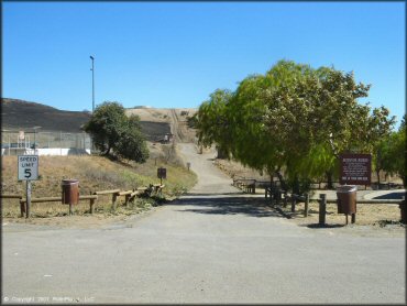 RV Trailer Staging Area and Camping at Santa Clara County Motorcycle Park OHV Area