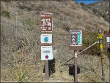 Forest Service signage for 4x4 trail.