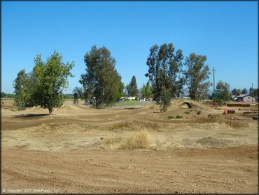 Example of terrain at Cycleland Speedway Track