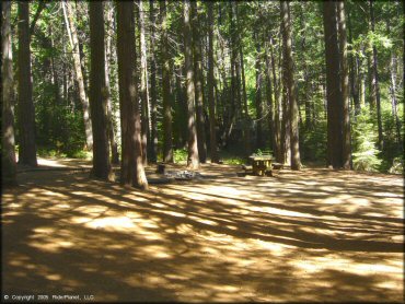 Amenities example at Miami Creek OHV Area Trail