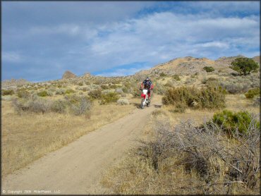 Honda CRF Motorcycle at Fort Sage OHV Area Trail