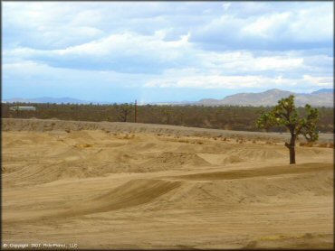 Example of terrain at Adelanto Motorplex Track