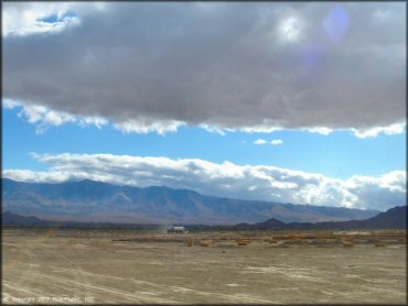 RV Trailer Staging Area and Camping at Lucerne Valley Raceway Track