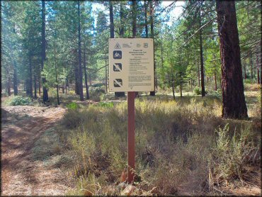 Amenities example at Prosser Hill OHV Area Trail