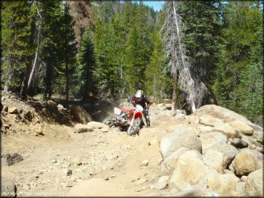 Honda CRF Trail Bike at Lower Blue Lake Trail