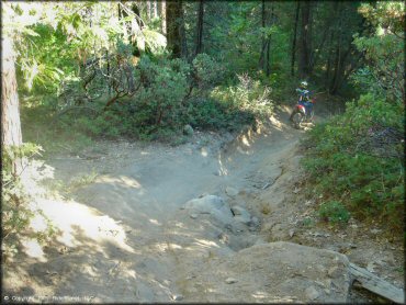 Honda CRF Dirtbike at Miami Creek OHV Area Trail