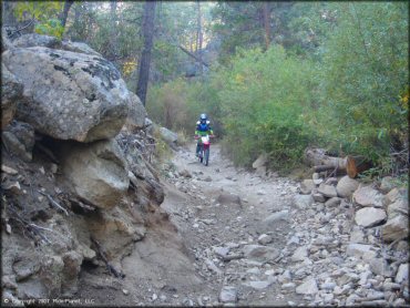 Honda CRF Motorbike at Lake Arrowhead Trail