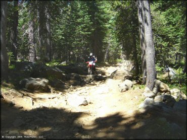 Honda CRF Motorcycle at Lower Blue Lake Trail