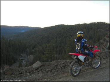 Honda CRF Motorcycle at Jackson Meadows Trail