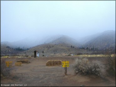 A trail at Honey Lake Motocross Park Track