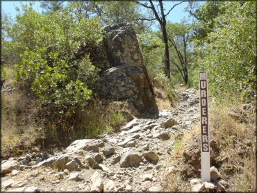 A trail at Mammoth Bar OHV OHV Area