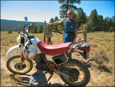 Motorcycle at Kennedy Meadows Trail