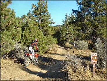 Honda CRF Dirtbike at Lake Arrowhead Trail