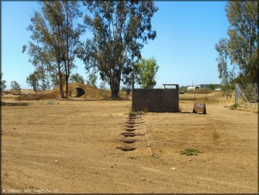 Example of terrain at Cycleland Speedway Track