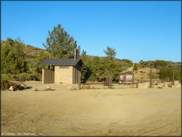 RV Trailer Staging Area and Camping at Lake Arrowhead Trail