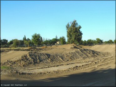 Example of terrain at Madera Fairgrounds Track