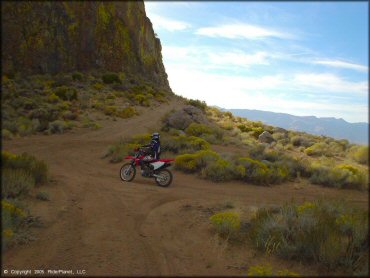 Honda CRF Off-Road Bike at Fort Sage OHV Area Trail