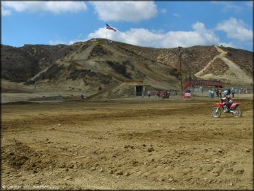 Honda CRF Motorcycle at Glen Helen OHV Area