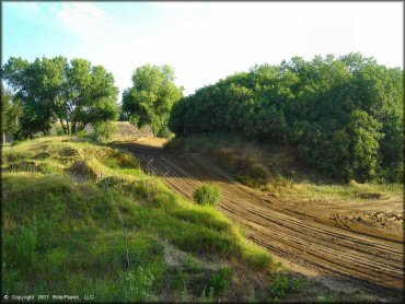 A trail at E-Street MX Track