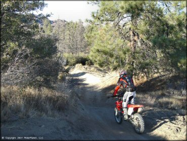 Honda CRF Dirt Bike at Lake Arrowhead Trail