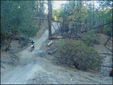 Honda CRF Motorcycle at Lake Arrowhead Trail