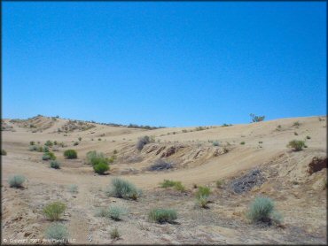 Example of terrain at Dove Springs Trail