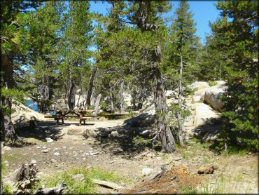 Some amenities at Lower Blue Lake Trail