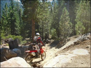 Honda CRF Dirt Bike at Lower Blue Lake Trail