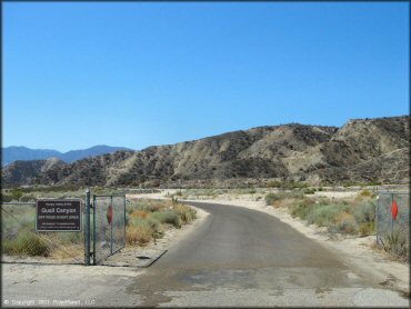 RV Trailer Staging Area and Camping at Quail Canyon Motocross Track