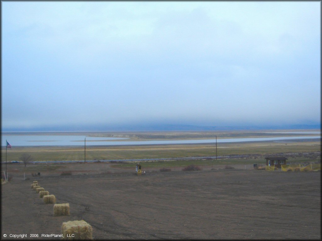 RV Trailer Staging Area and Camping at Honey Lake Motocross Park Track