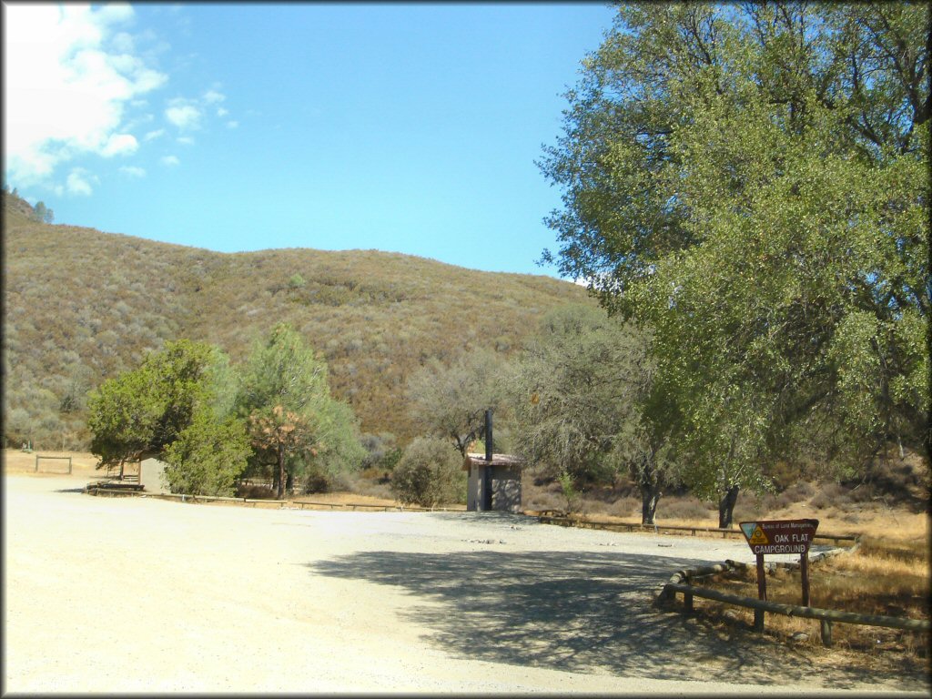 RV Trailer Staging Area and Camping at Clear Creek Management Area Trail