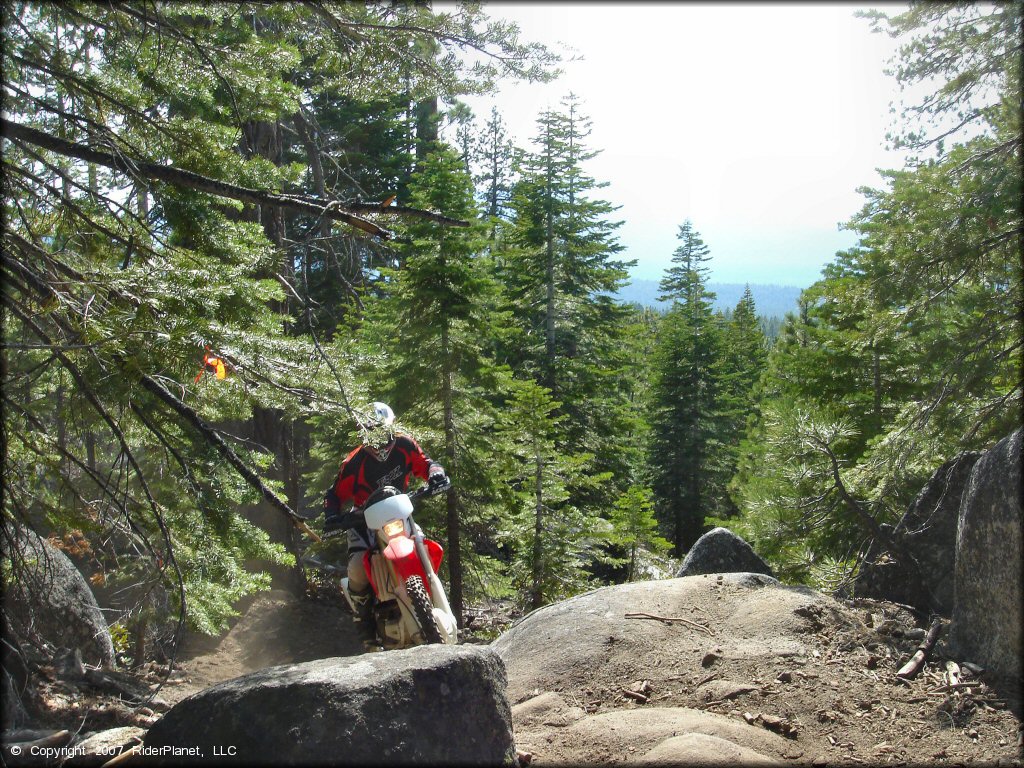 Honda CRF Dirtbike at Corral OHV Trail