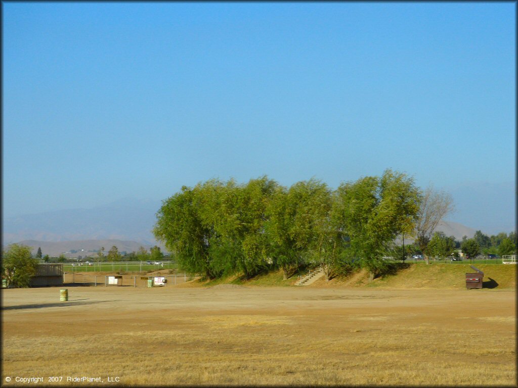 RV Trailer Staging Area and Camping at Porterville OHV Park Track