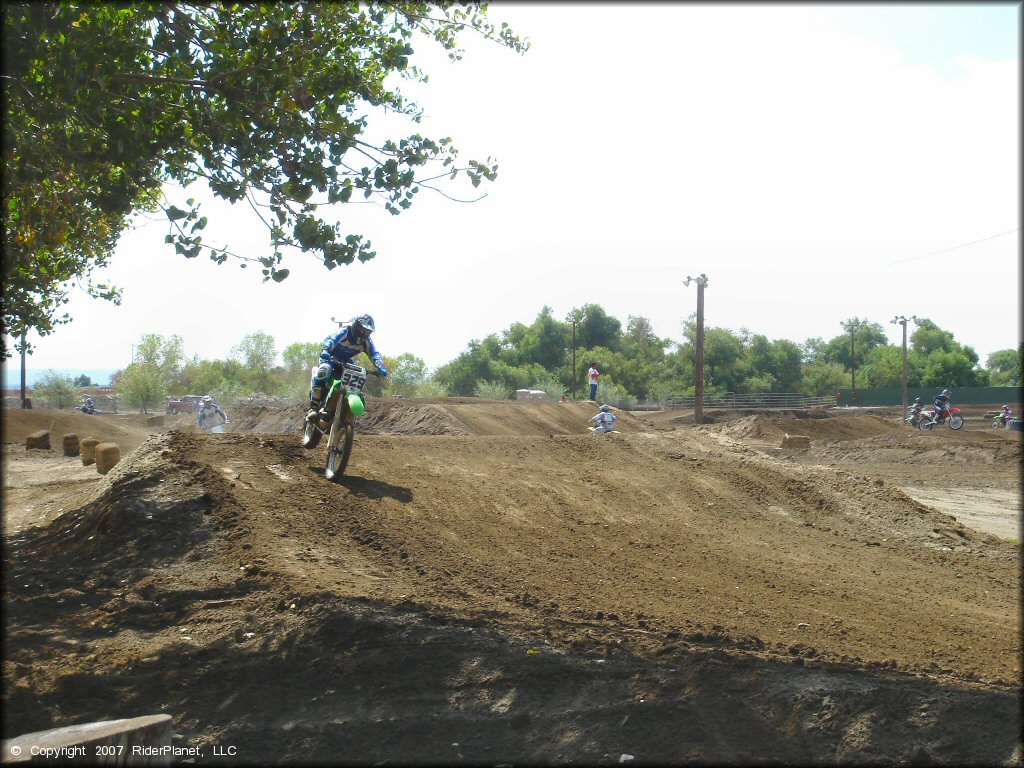 Kawasaki KX Dirtbike at Milestone Ranch MX Park Track